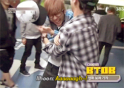ilyook:  BTOB played RunningMan’s “Ripping Nametags” on their own -_-; 