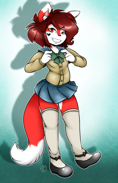 dirtyduckdraw:  A couple of commissions, hot off the presses.- Scarlet Rose all Halloween’d up.- Cinnamon dressed like Kenny.Fun stuff.