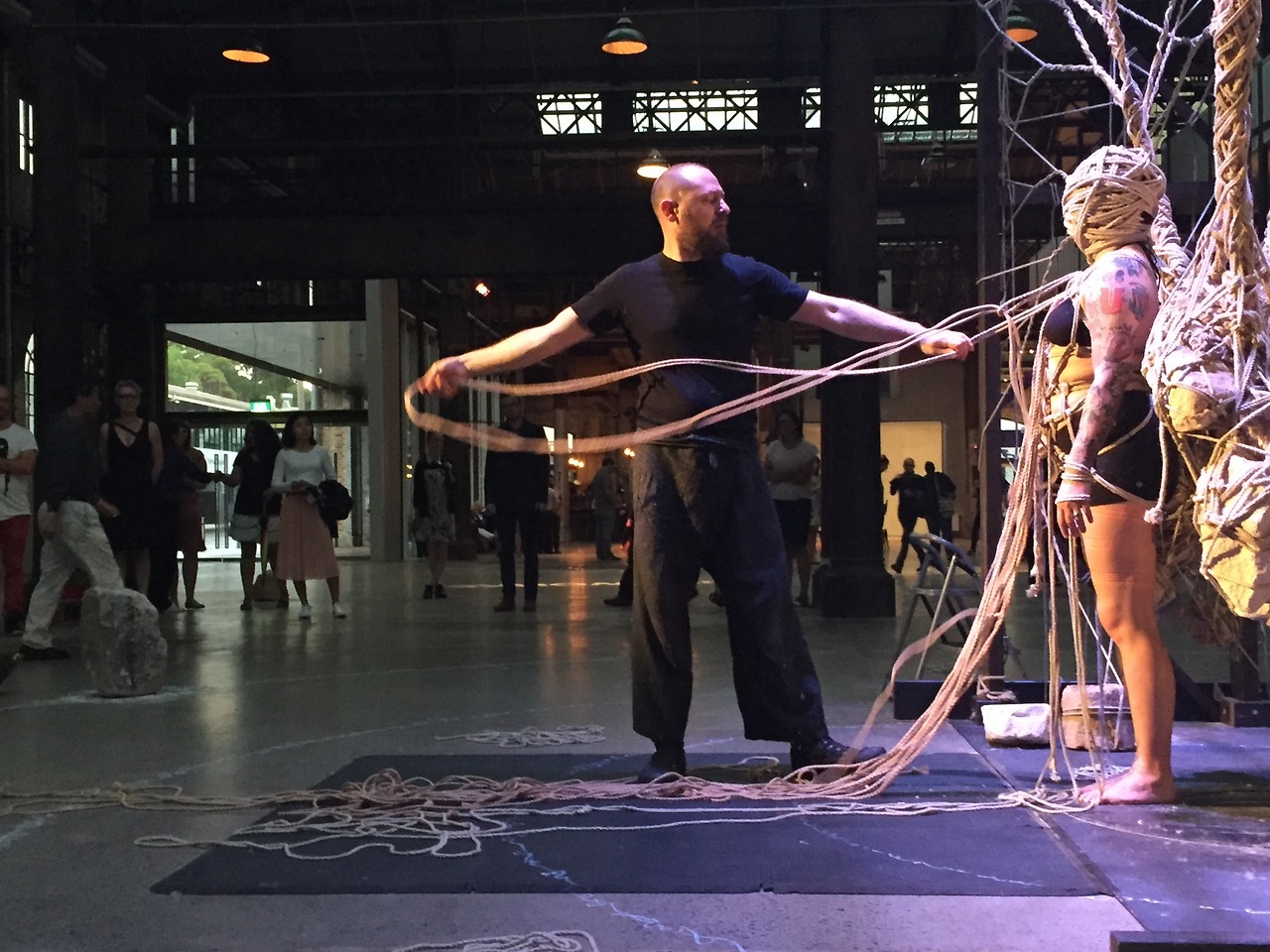 garthknight:    Nemeton 6 (Emma) The 6th &amp; final live installation @carriageworks