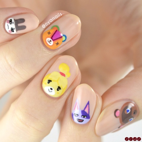 notyouraveragenails: Animal CrossingFeaturing some cute villagers from Animal Crossing: New Horizons