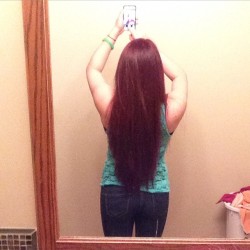 This is my hair. Before I got 9 inches cut