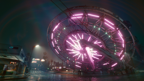 cyberpunk 2077 - ferris wheel