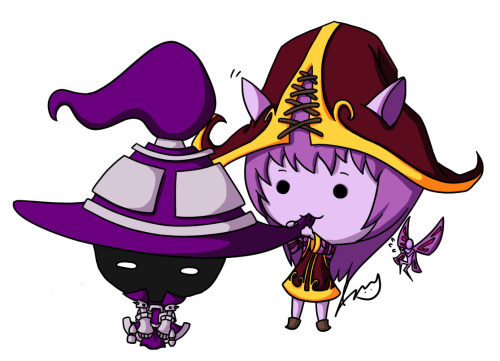 teemonigiri:  Lulu and Veigar by shyroomish