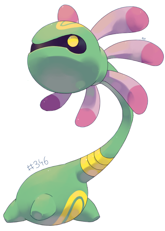 pinkgermy:  For Pokegraph’s artdex, I like this horrible monster :3 