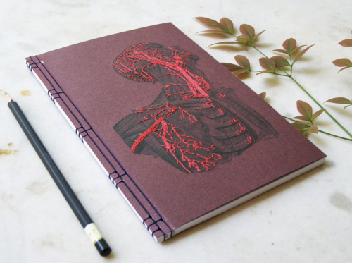themedicalstate: Anatomy Embroidered NotebooksBy Fabulouscatpapers. Follow the artist here & sup