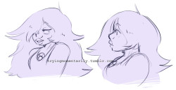 tryingmomentarily:  figuring out amethyst and a pearlmethyst doodle :) 