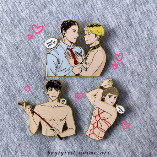 I got my BJ Alex Enamel Pins, yay! They turned out so nice&hellip; and spicy! Designed by me ^^H