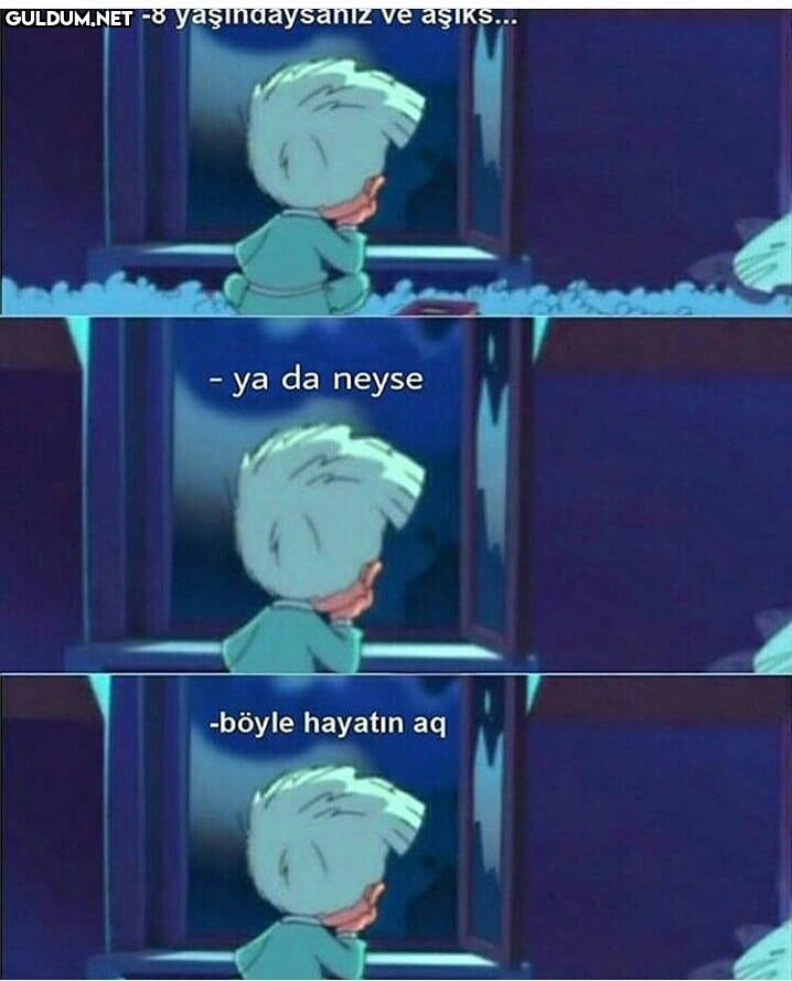 ya da neyse
-böyle hayatın aq