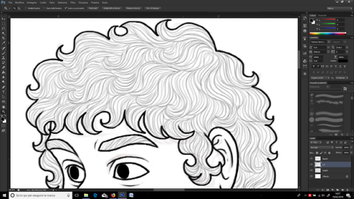 reason #3266578987654 drawing my comics takes such a long time: my soft spot for curly-haired charac