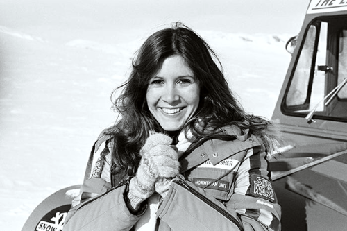 spirkachu:Carrie Fisher, behind the scenes of The Empire Strikes Back, 1979 (x)