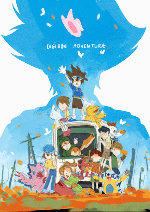 Thought process and easter egg on the Digimon Anniversary Illustration! Hello everyone, today I feel