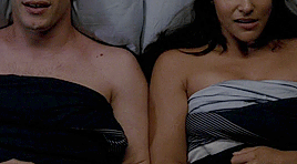 tall-butt:   Jake & Amy + touching (ﾉ◕ヮ◕)ﾉ  