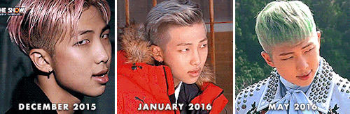 Namjoons Hair Over The Years