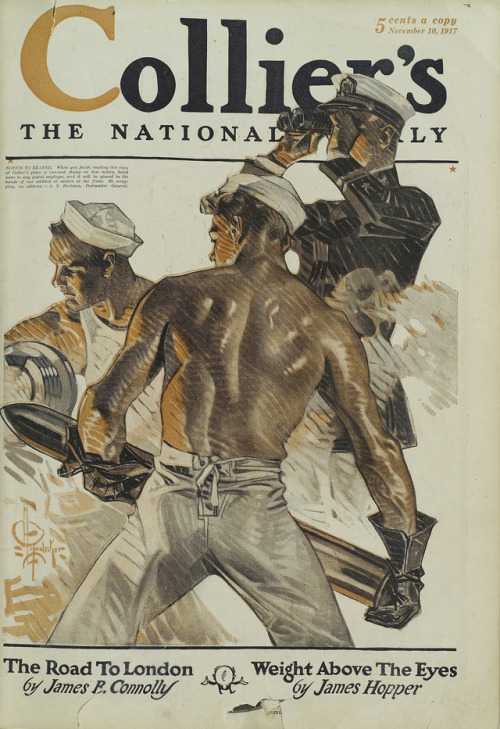 Navy Seamen Loading a HowitzerCover art: J. C. Leyendecker (American, born Germany; 1874–1951)Collie