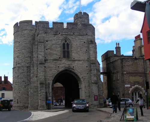 Gatehouse and Remnant of City Wall, Canterbury, England, 2010.