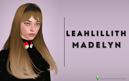 rollo-rolls: LeahLillith Madelyn:polycount: 28k found in hatsheadband is fully recolorable/1 channel