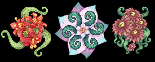 malakiart: Lovecraftian Flowers :3Available on things on Redbubble!