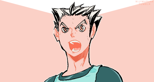 nijimurasx: –Hey, guys! Are you watching me now? I’m just a normal ace!Happy Birthday to Bokuto Kout