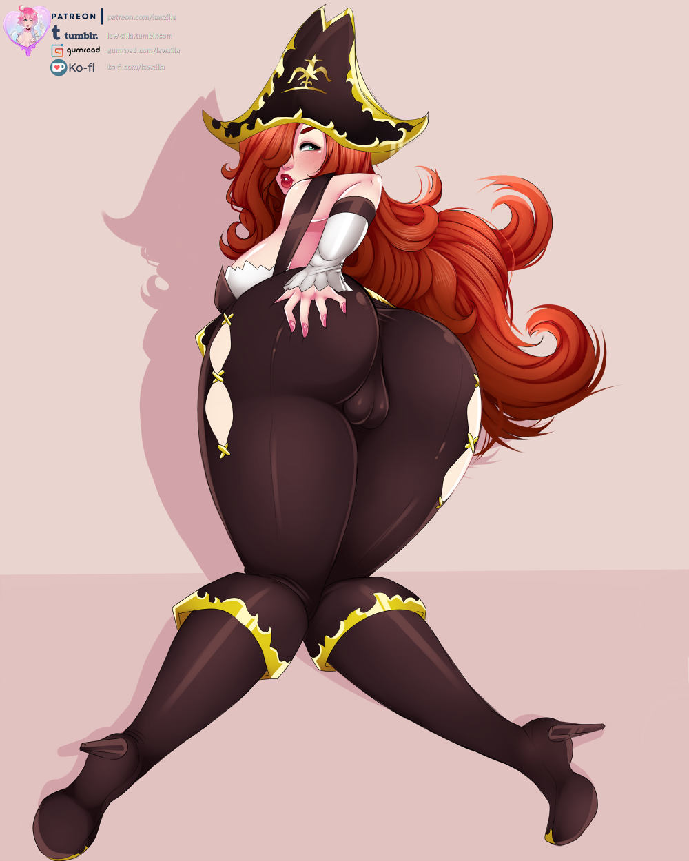 Finished patreon girl Miss Fortune from League of Legends ᕙ(⇀‸↼‶)ᕗ  All