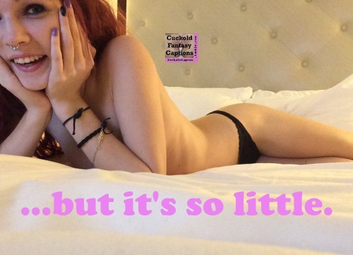 tristarayneworld: goonedgejerkit: lickalotapous:…so little It’s so little and pathetic  What are…thi