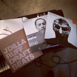 elimence:  My two favorite albums of all time. #jdilla #ruffdraft #madvillian #doom #madlib 