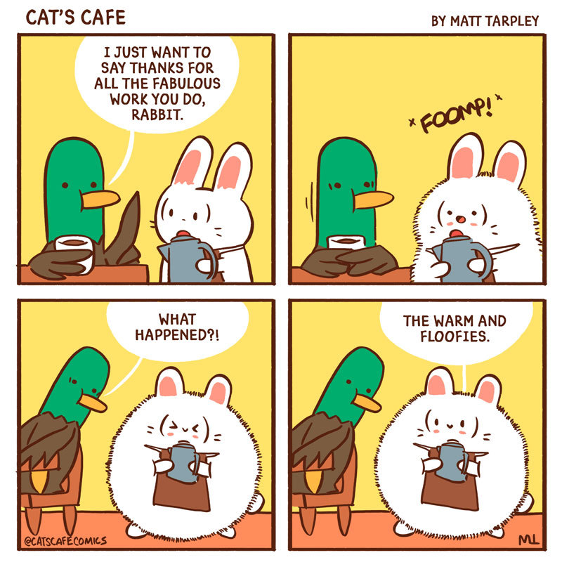 Cat's Cafe by Matt Tarpley for August 25, 2021, GoComics.com in 2023