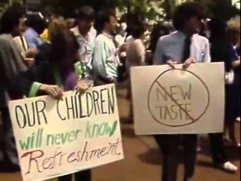 zsnes: blockeurs: “New Coke” Protests, 1985 so much for the “tolerant left”