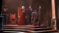 huggybear742: Witcher’s Creed - In Service to The Crown When Stanis swore fealty to the Nilfgaard Crown, it wasn’t necessarily  to Emhyr var Emries.Tried to recreate an awesome fan(?) image of Ciri in Imperial vestments similar to her father’s,