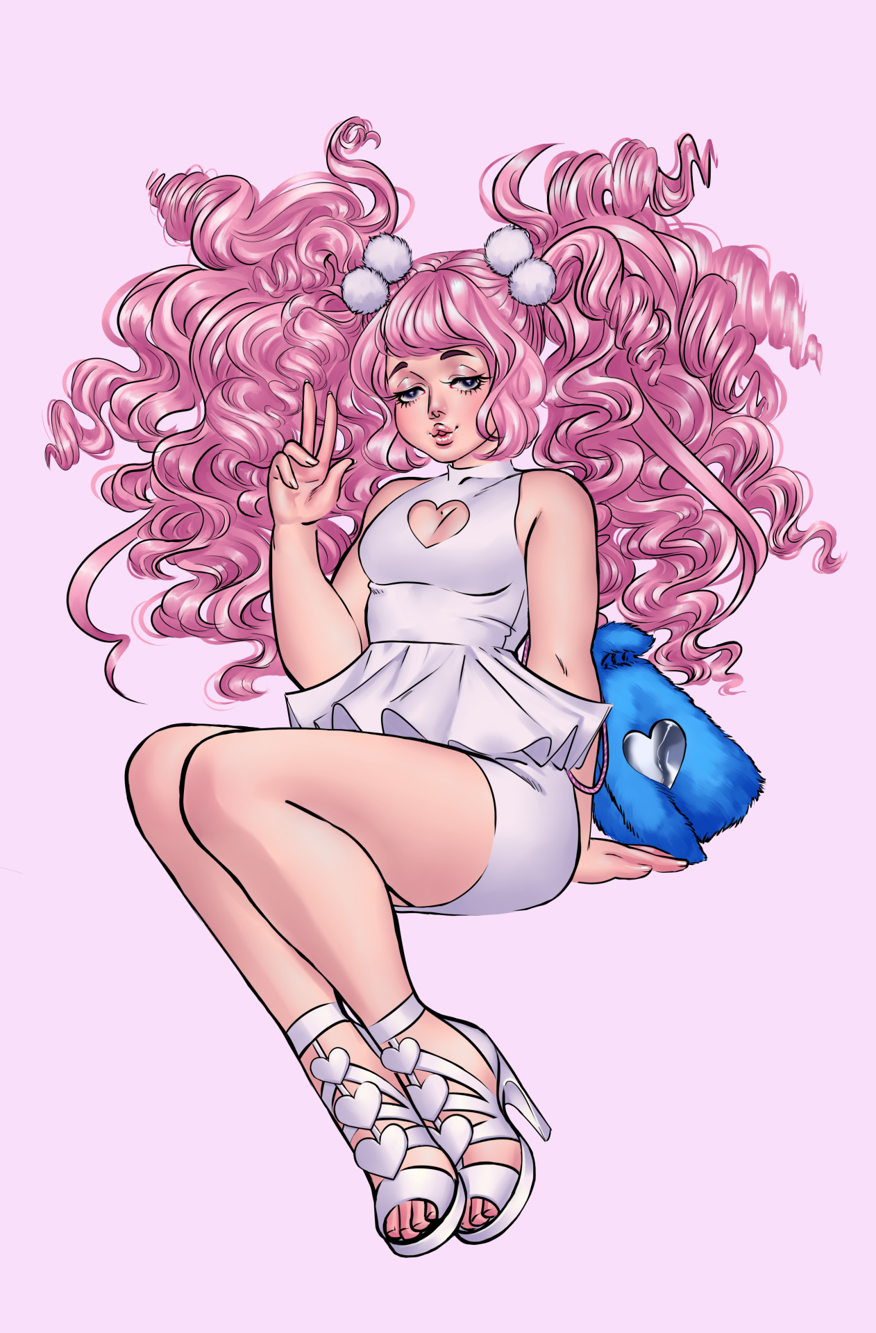 mmonsterbones:  i wanted 2 draw rose in something cute so ya (◕ᴥ◕し)   