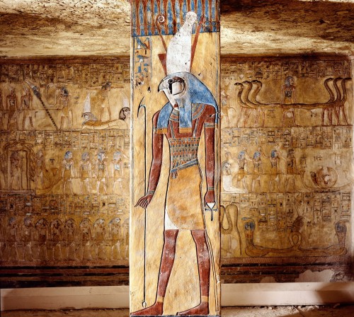 Relief of the God HorusThe tomb of Queen Twosret, of the 19th Dynasty (ca. 1292-1189 BC), is decorat