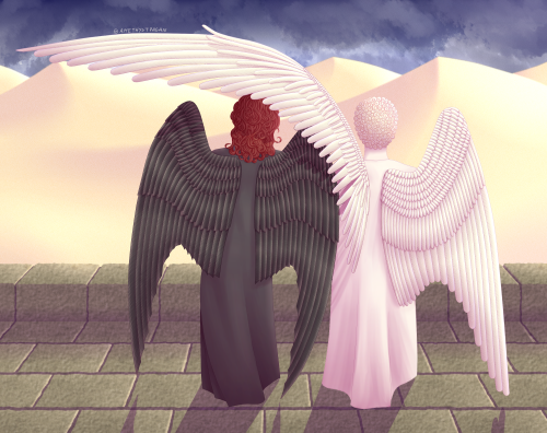 amethystpagan:I spent so much time on this, I hope it was worth the effort :3Love the stylized wings