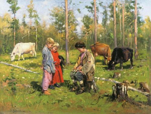 artist-makovsky: Shepherds, 1904, Vladimir Makovsky