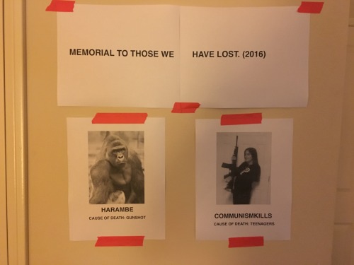 memeufacturing:made a memorial to two of the most important deaths we’ve had to experience this year