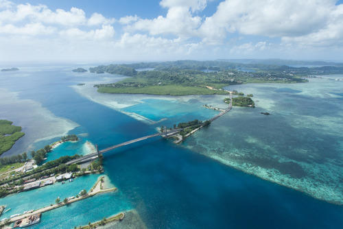 illusionwanderer: Koror-Babeldaob Bridge from above, Palau by ippei + janine