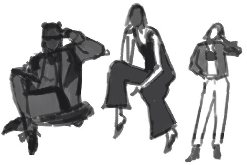 Some pose/silhouette practice using pics from Irene Kim’s instagram hereTrying to loosen up more, no