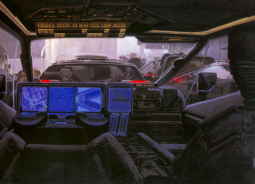 archatlas:  Blade Runner Concept Art   Syd Mead 