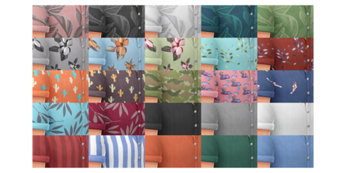 simsontherope:Escale Shirt for the Sims 4Yay, patterns !to be honest, even if I appreciate patterns,