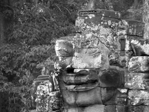  The faces of Bayon. Bayon is a richly decorated Khmer temple, located at Angkor, Cambodia. “The serenity of the stone faces" (Glaize, 1993) strikes one while walking through Bayon. Photos courtesy of & taken by yeowatzup. 