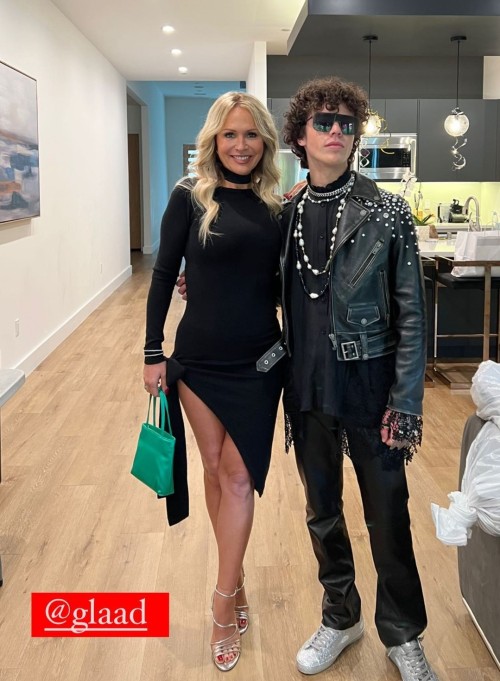 Barbara Alyn Woods and Zackary Arthur and the 2022 GLAAD Awards