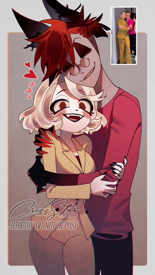 ( I Found A Photo Of Their VA Hugging And I Wanted To Draw Them Wearing Their VA Outfits )
