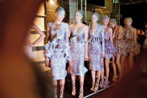 girlannachronism:Alexander McQueen spring 2012 rtw backstage by Schohaja