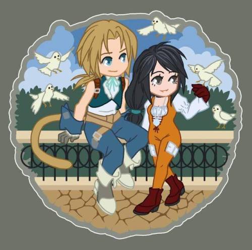 Final Fantasy couples keychains for Kupocon.