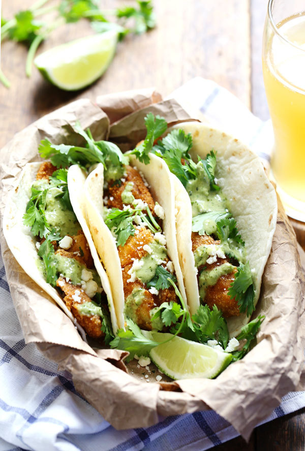 foodffs:  CRISPY FISH TACOS WITH JALAPEÑO SAUCE Really nice recipes. Every hour.