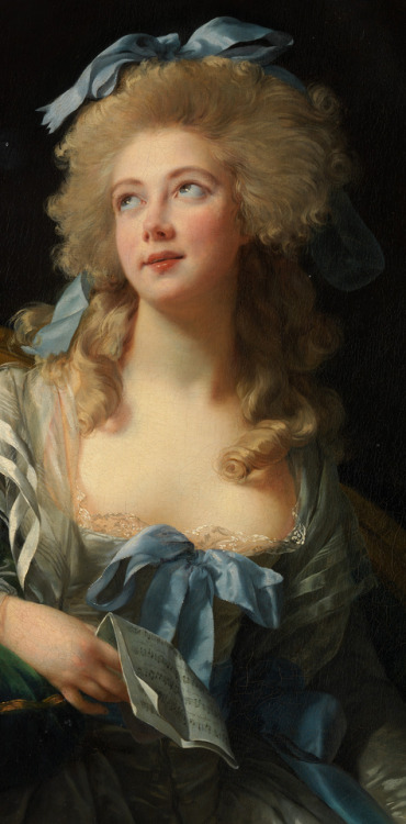 artisticinsight:Detail of Madame Grand, 1783, by Louise Élisabeth Vigée Le Brun (1755-1842)