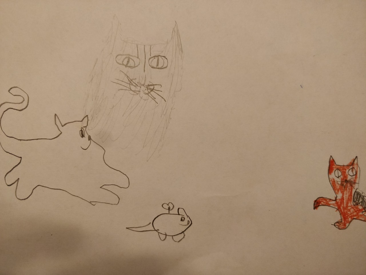 Awesome Draw Cats With One Cat Chasing A Mouse Toy Awesome Draw Cats With One Cat Chasing A Mouse Toy