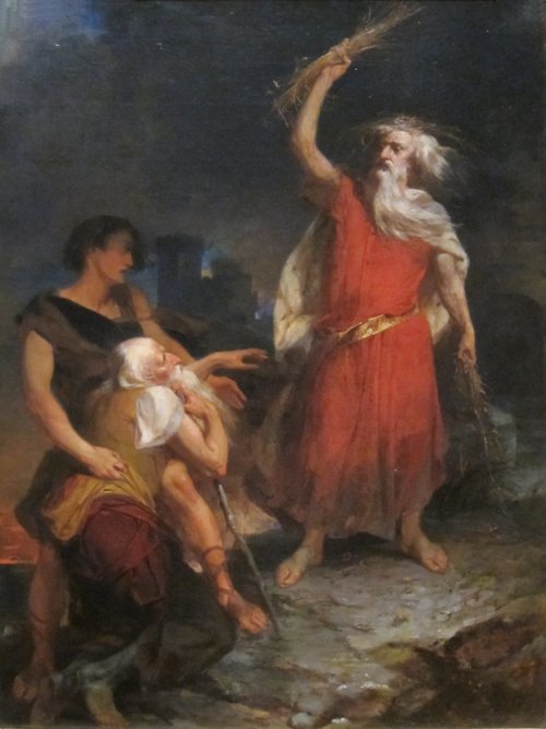 The King and the Beggar (King Lear, Act IV, Scene 6), Peter Frederick Rothermel, 1856