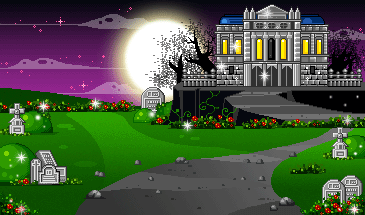 sixpenceee:Another compilation of halloween pixel landscapes. Here is my first one. Follow @sixpenceee for halloween content all month long! From here