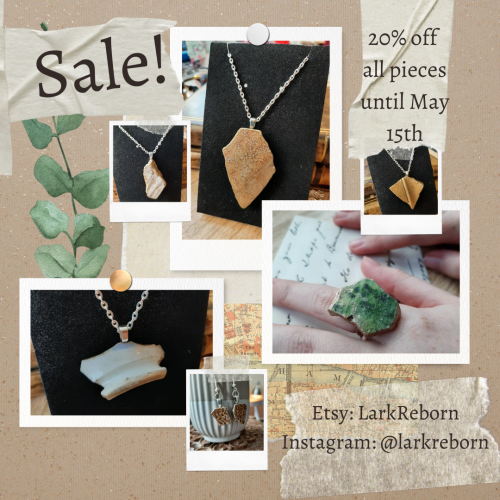 willakin: I’m having a 20% off sale on my Etsy shop, LarkReborn! If you’ve had your eye on any of my