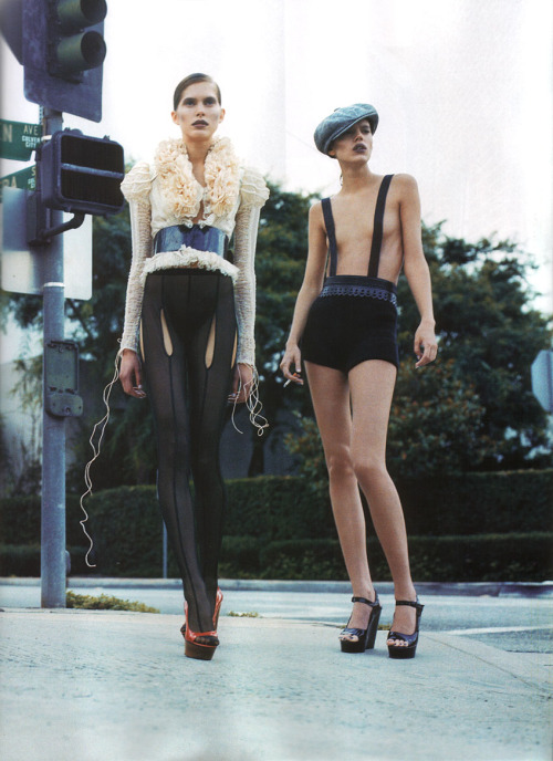 lelaid: Iselin Steiro &amp; Freja Beha Erichsen by Nathaniel Goldberg for Vogue Japan, February 