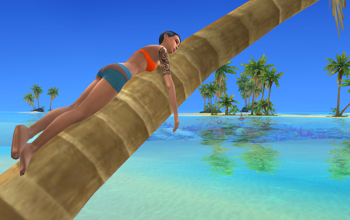 Lin Sims Islands Sun Heat Ocean And Palm Trees